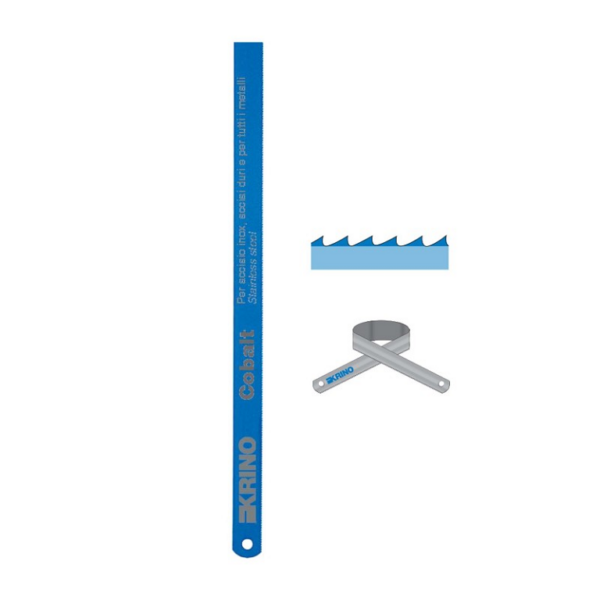 Lama per Seghetto Taglio Ferro Bimetal Al Cobalto Flessibile mm.300  | Krino